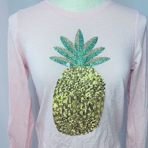 Member’s Mark My Favorite Long Sleeve Pink Tee Pineapple Shirt